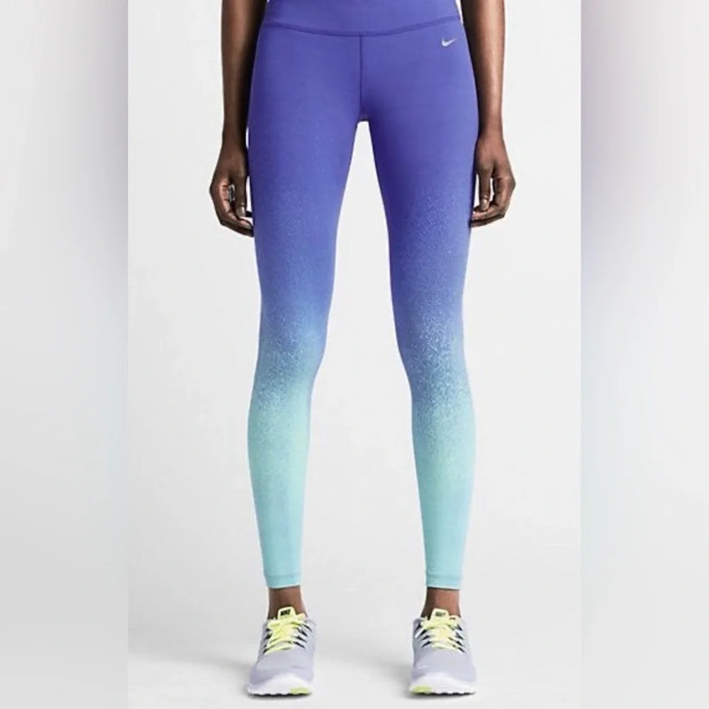 NIKE Women's Blue Epiclux Forever Gradient Tights Size S